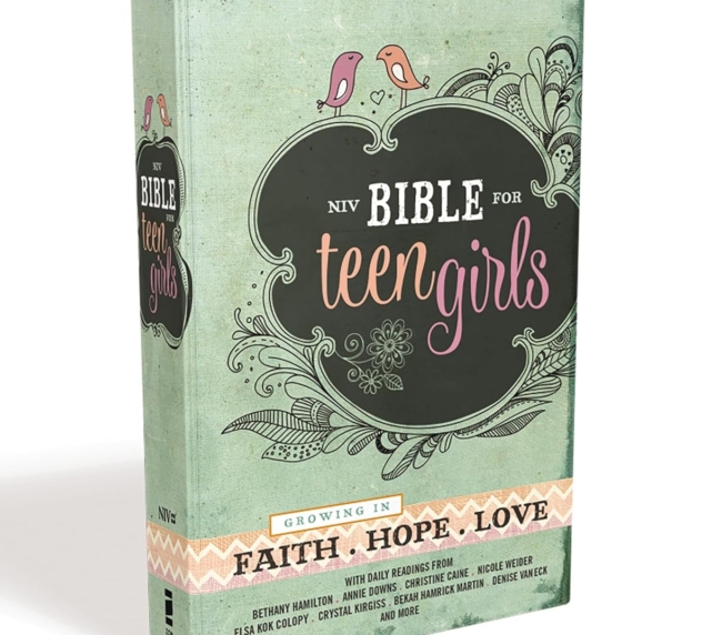 NIV, Bible for Teen Girls, Hardcover: Growing in Faith, Hope, and Love