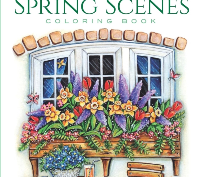 Creative Haven Spring Scenes Coloring Book (Adult Coloring Books: Seasons)