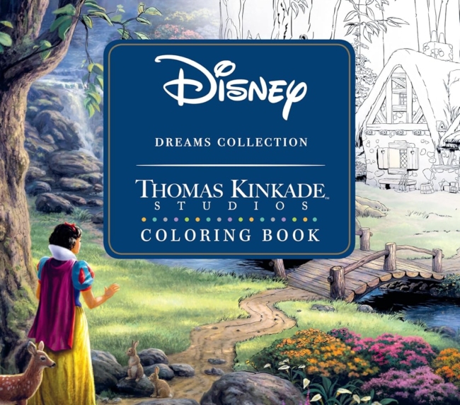 Disney Dreams Collection Thomas Kinkade Studios Coloring Book