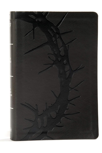 KJV Large Print Personal Size Reference Bible, Charcoal Leathertouch, Red Letter